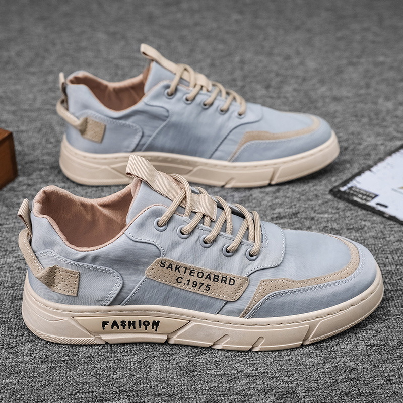 Men's Canvas Sneakers with Handmade Design