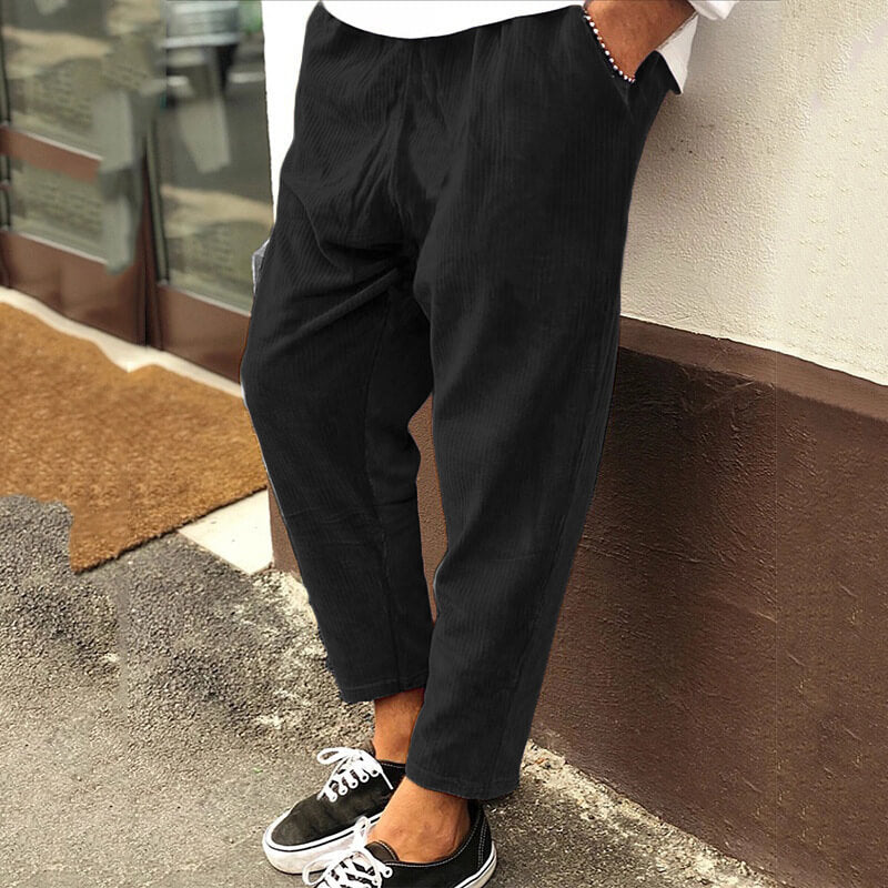 Men's Casual Cropped Trousers