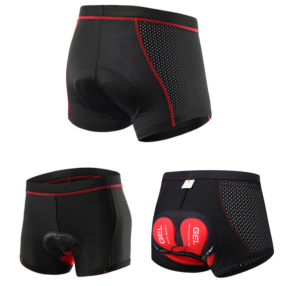 Men's Cycling Shorts with 5D Gel Pad for Superior Comfort and Shock Absorption