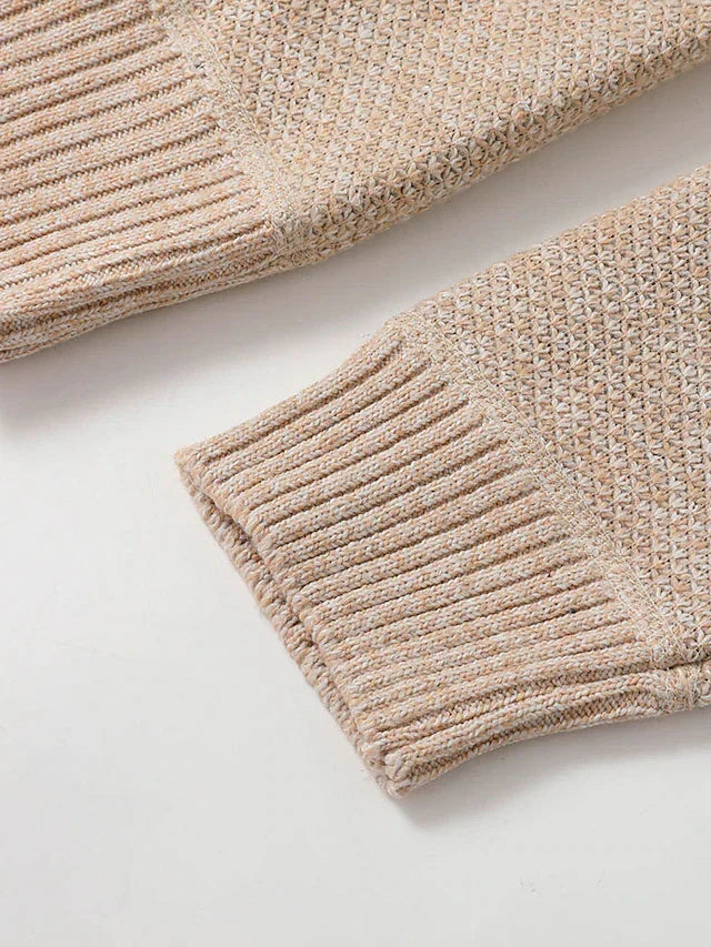 Men's Full-Zip Ribbed Knit Cardigan