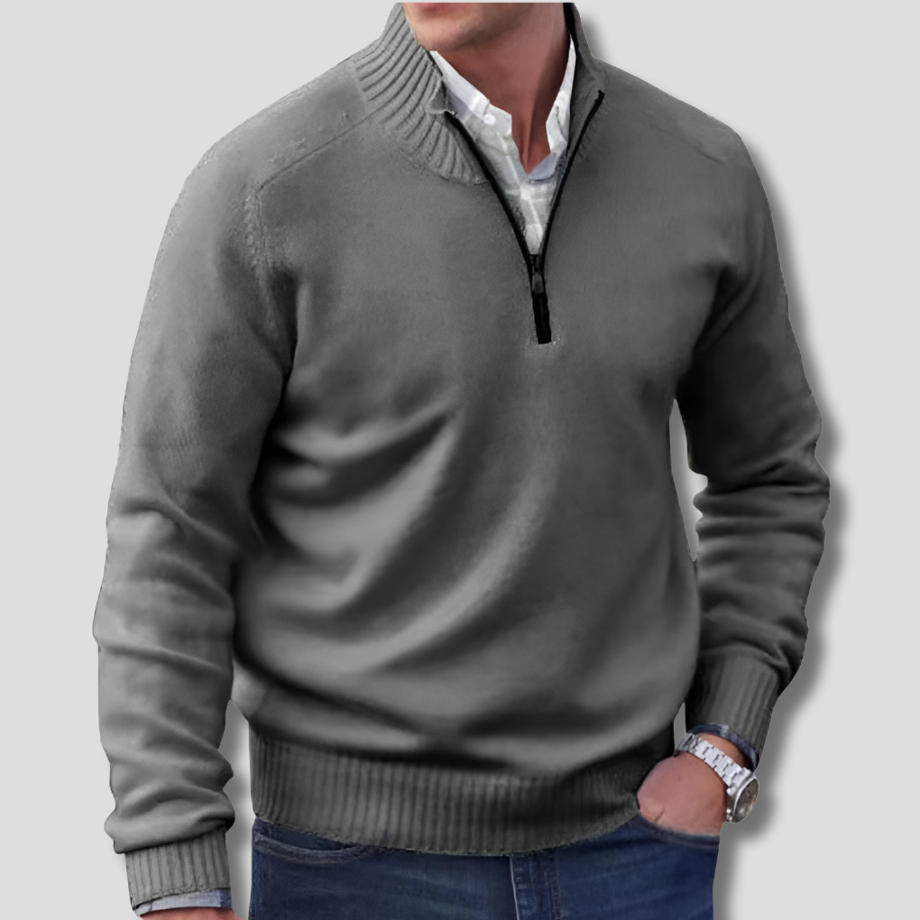 Men's Half-Zip Sweater – Stylish Layer
