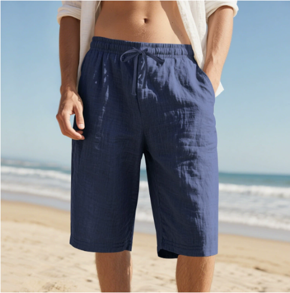 Men's Knee-Length Pull-On Chino Shorts