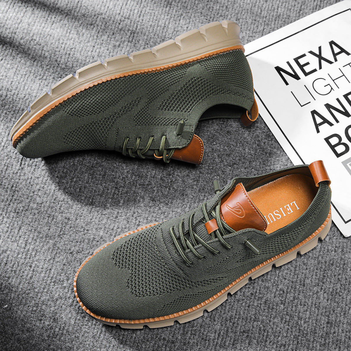 Men's Lace-Up Casual Sneakers