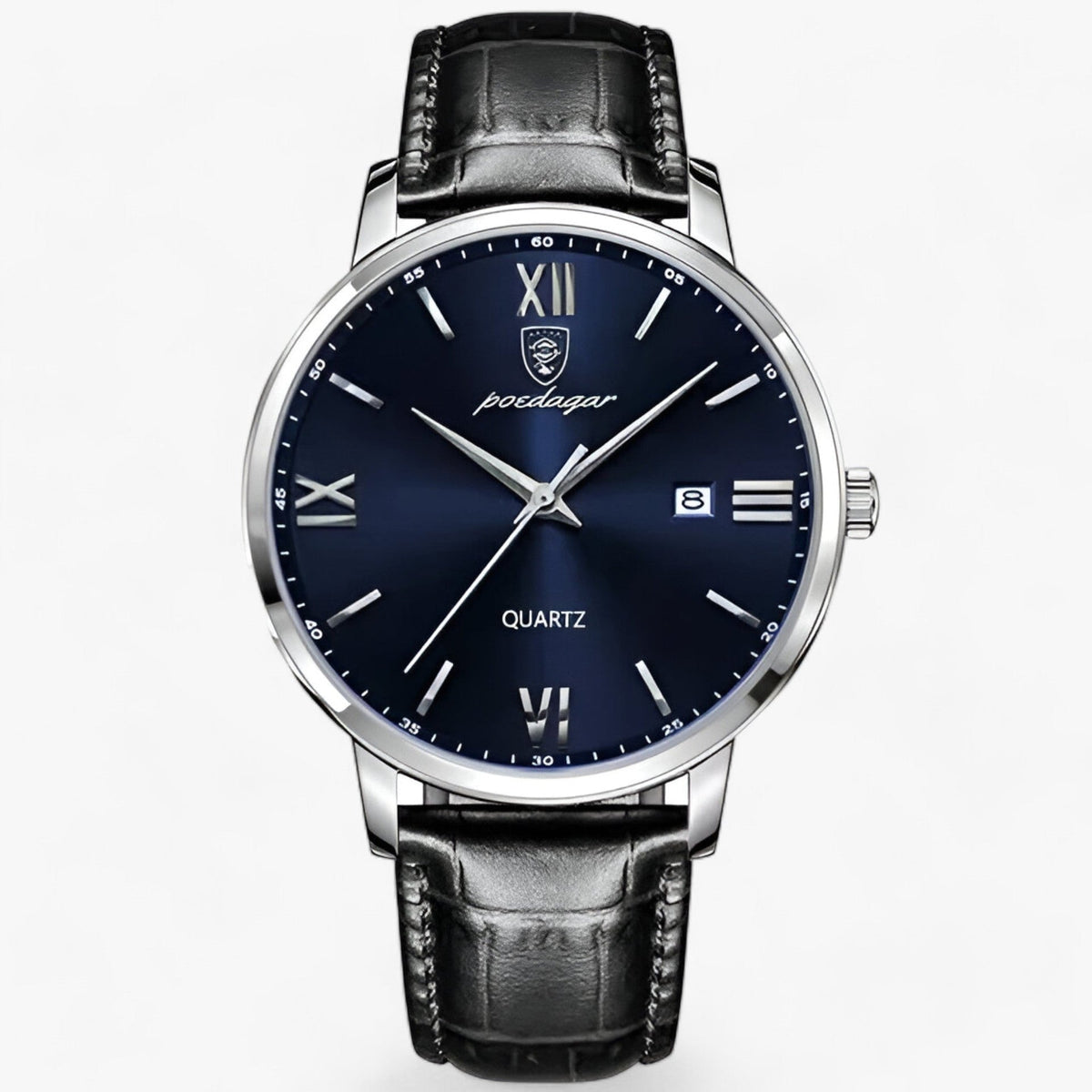 Men's Leather Strap Watch