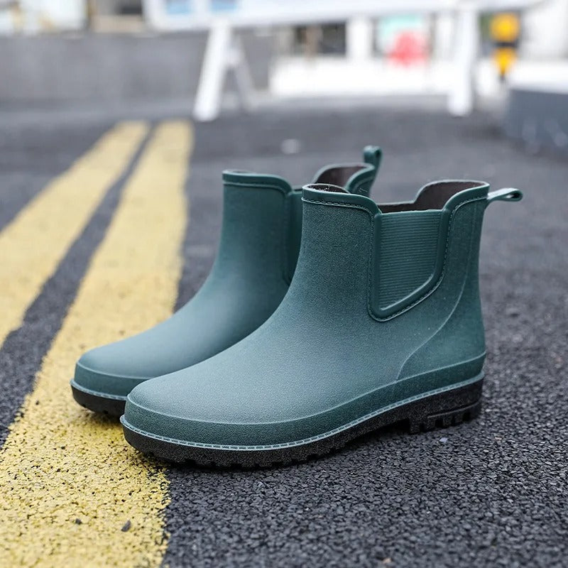 Men's Mid-Calf Waterproof Rain Boots