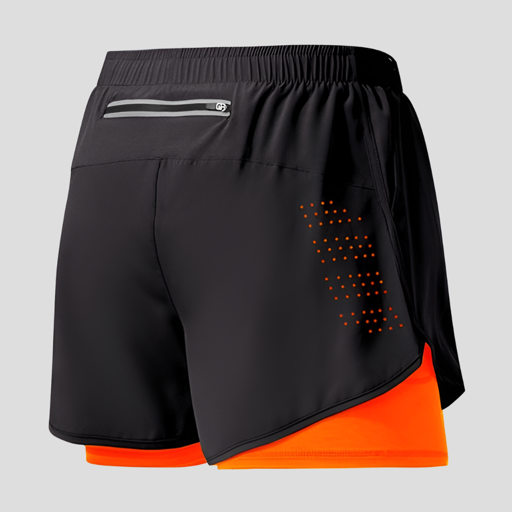 Men's Quick-Drying Running Shorts with Zipper Pocket
