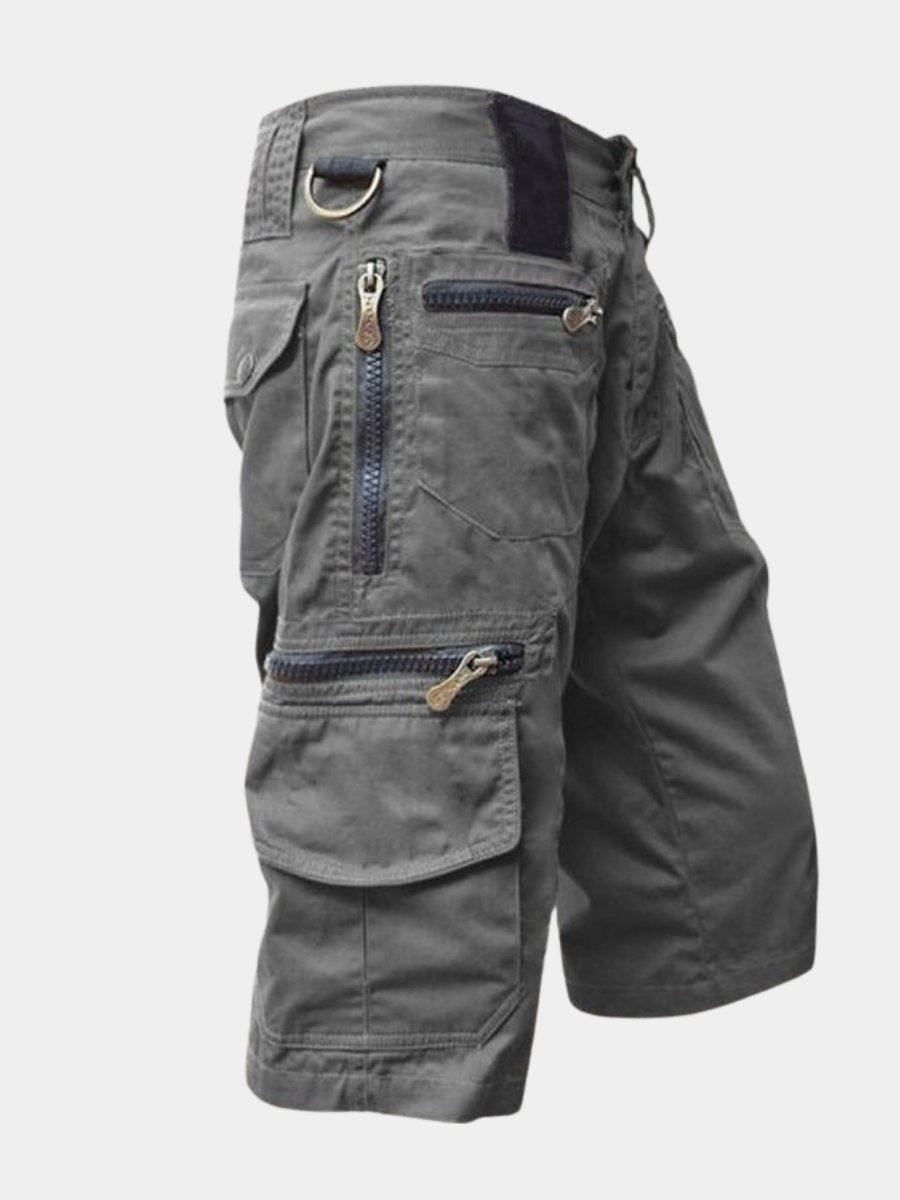 Men's Rugged Multi-Pocket Outdoor Cargo Shorts
