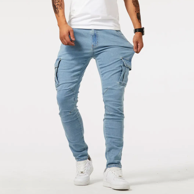 Men's Skinny Fit Cargo Trousers