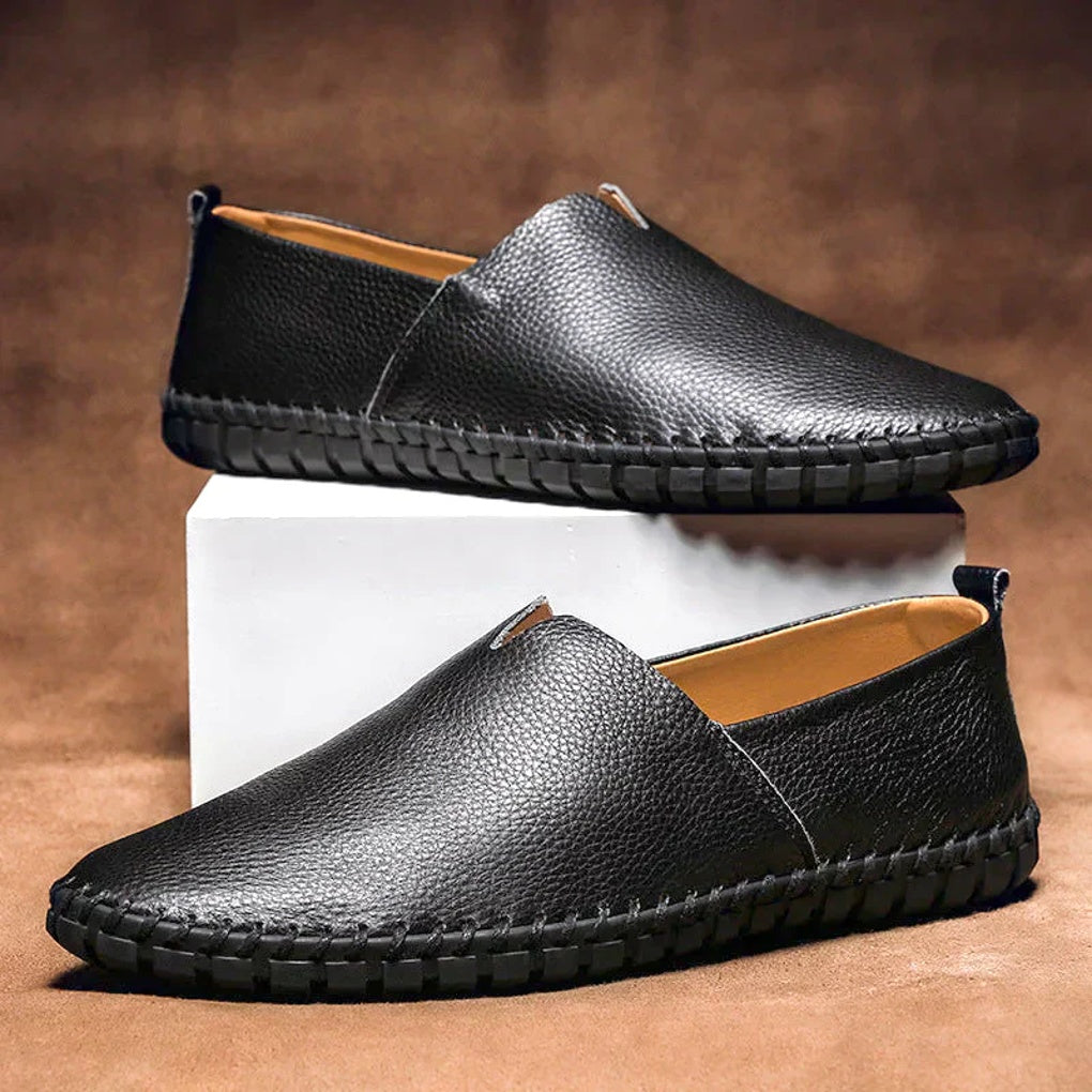 Men's Stitched Moc Toe Driving Loafers