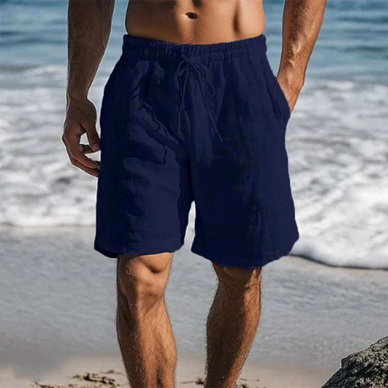 Men's Swimming Trunks with Adjustable Waist for Summer Activities