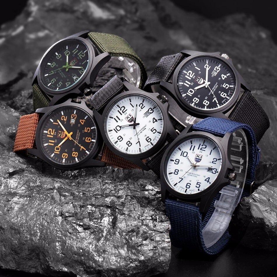 Men's Tactical Watch – Waterproof and Shock-Resistant with LED