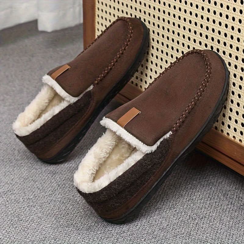 Men's Warm Faux Wool Slippers
