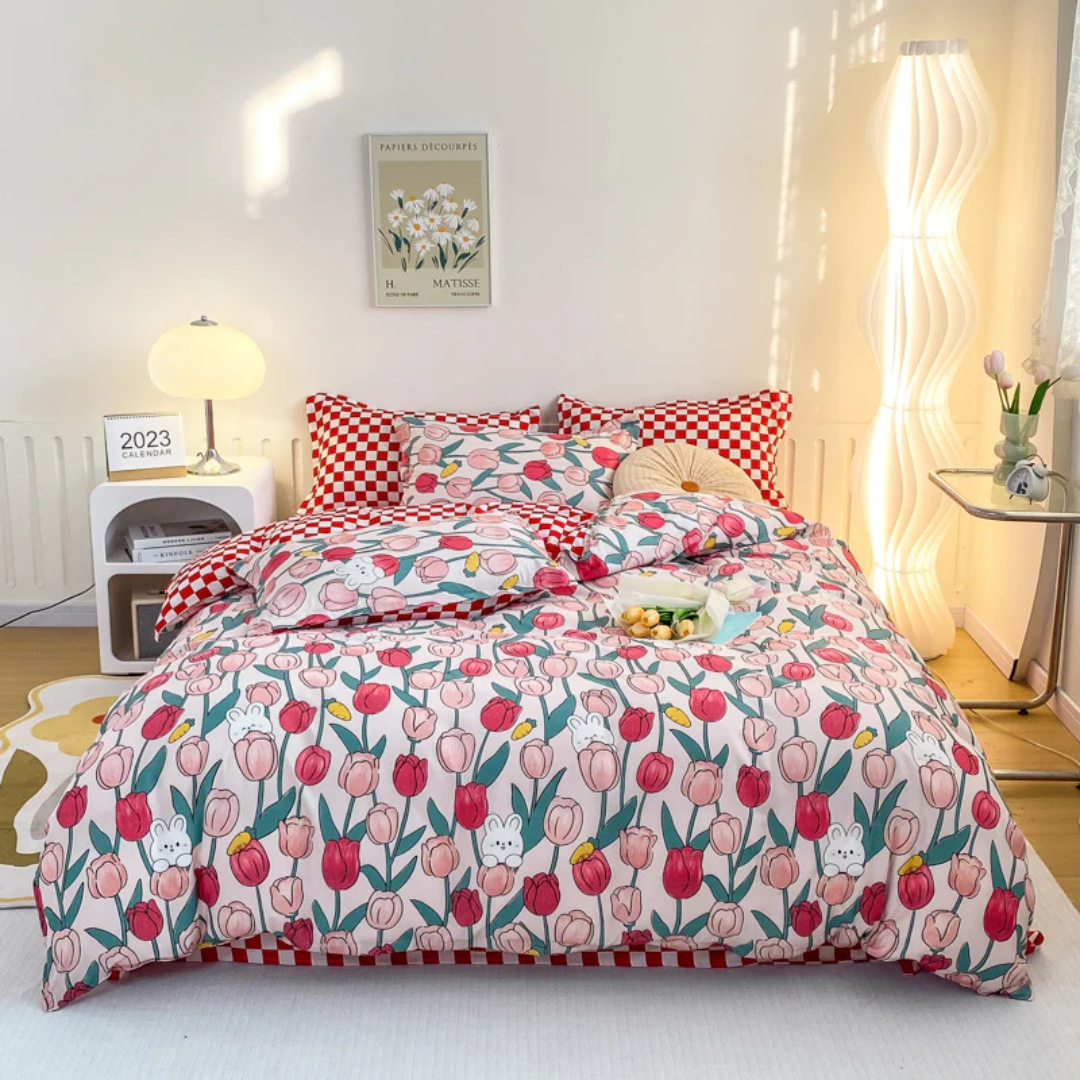 Modern Duvet Cover Set with Pillowcases