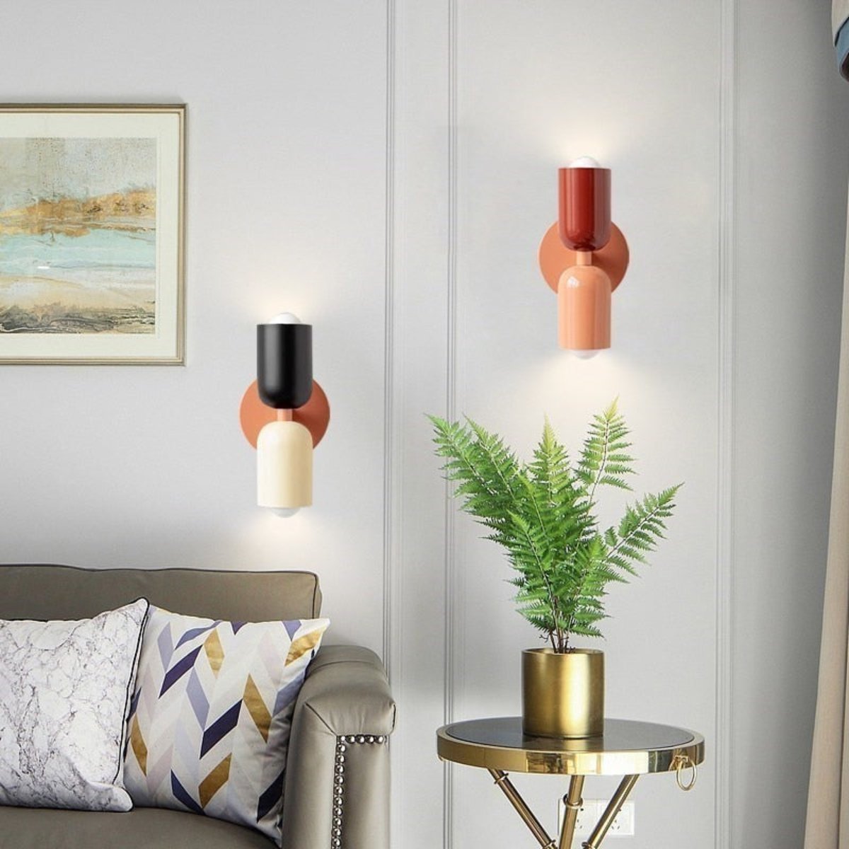 Modern Scandinavian Metal Wall Sconce