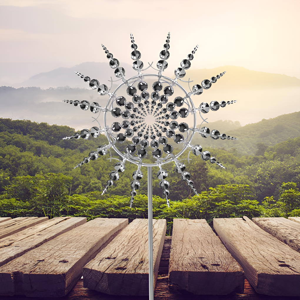 New Stainless Magical Metal Windmill
