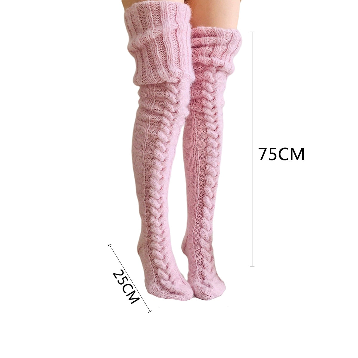 Over-the-Knee Knit Socks
