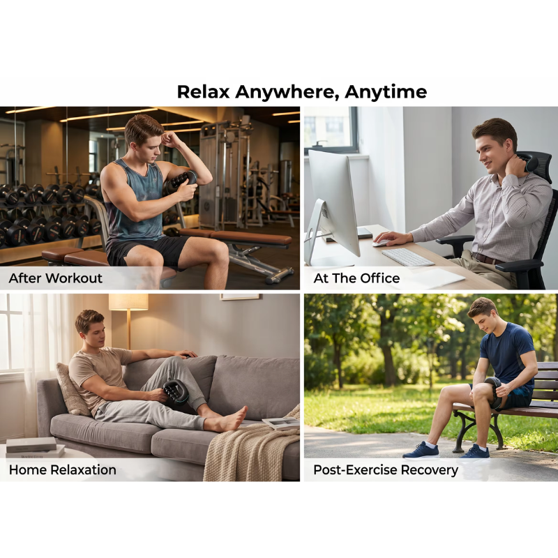 Rechargeable Handheld Body Roller Massager