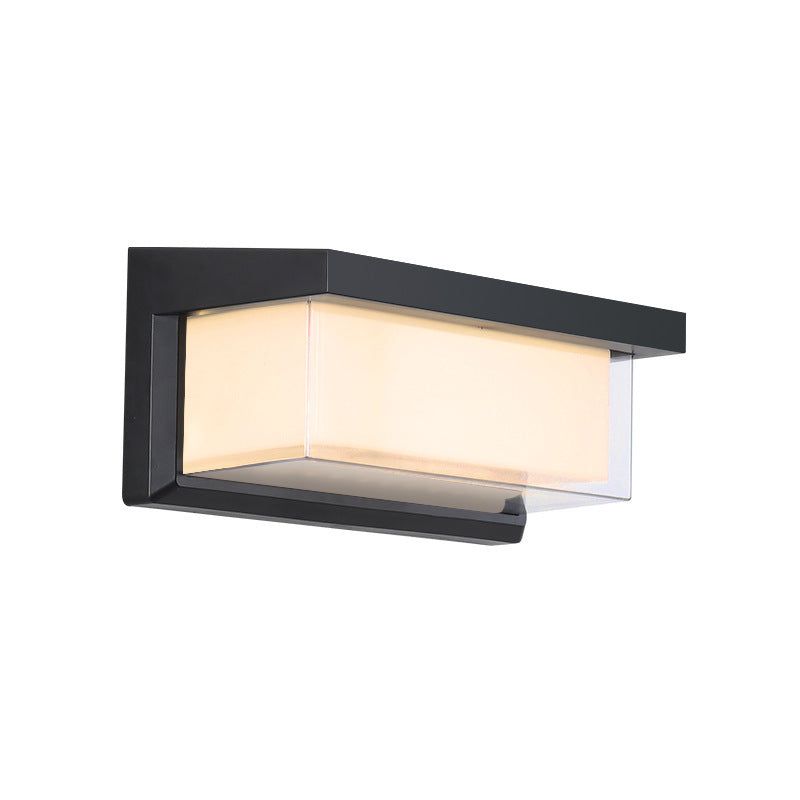 Rectangular Waterproof Aluminum LED Patio Wall Light