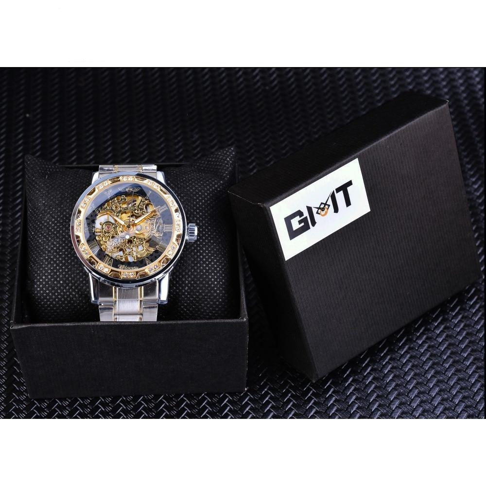 Retro Luminous Skeleton Mechanical Watch