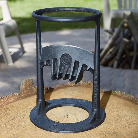 Safe Cast Iron Wood Splitting Tool for Easy Winter Preparation