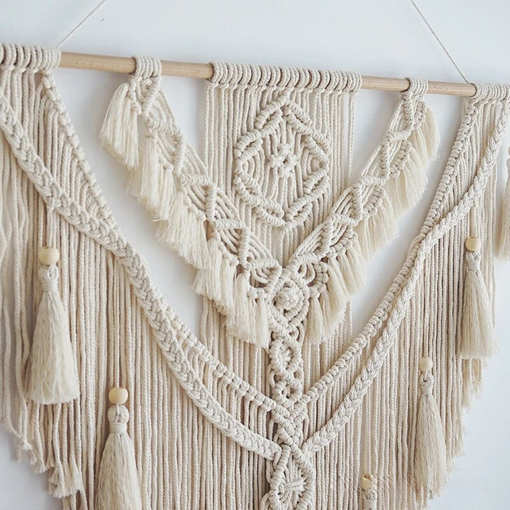 Scandinavian Boho Macrame Wall Hanging | Handmade