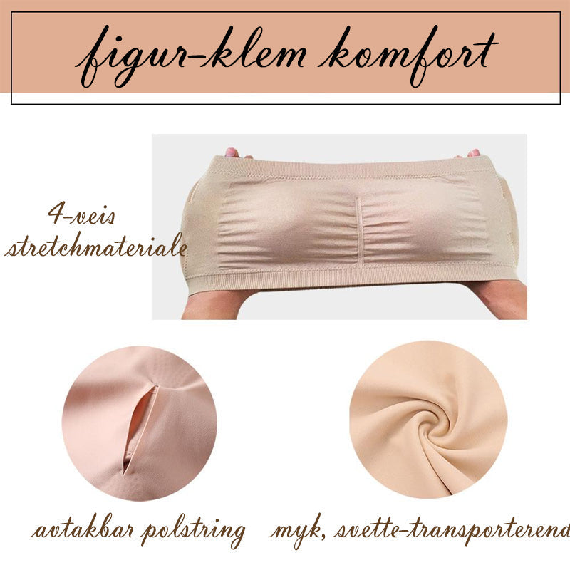 Seamless Supportive Bandeau Bra - Comfortable & Elastic