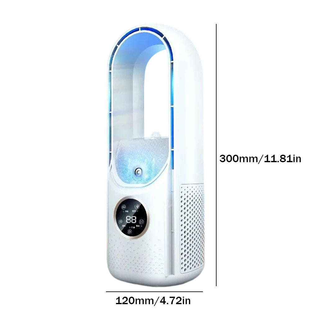 Silent, Compact & Eco-Friendly USB Bladeless Portable Air Conditioner for Home & Office