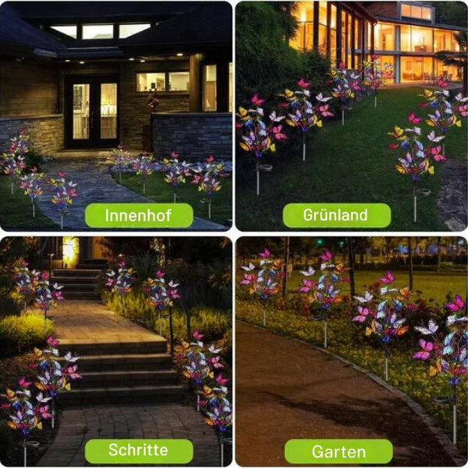 Solar-Powered Butterfly Lights
