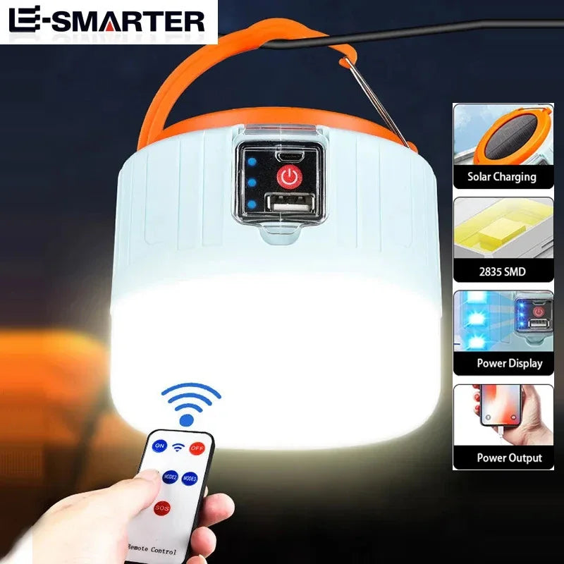 Solar Rechargeable Portable LED Lantern