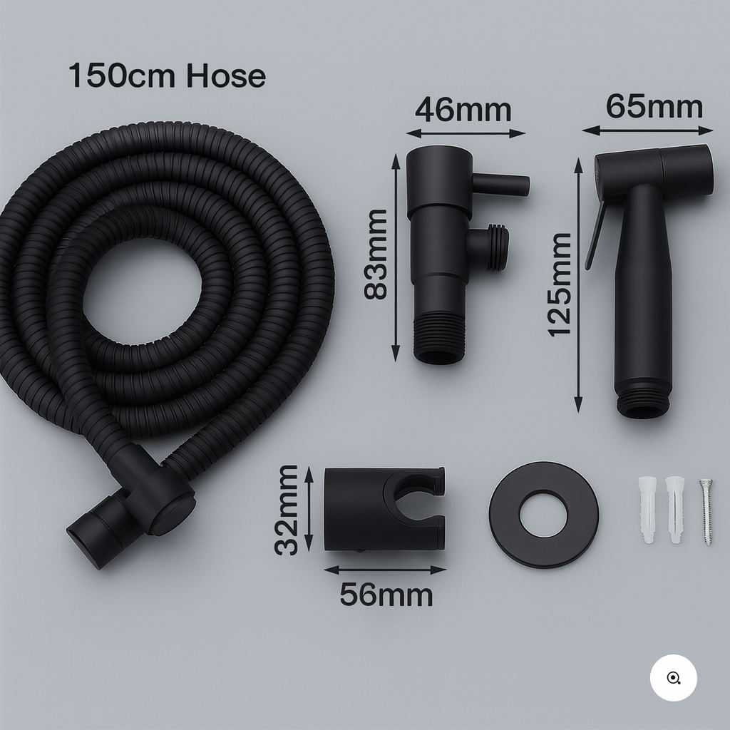 Stainless Steel Bidet Sprayer with Wall Mount