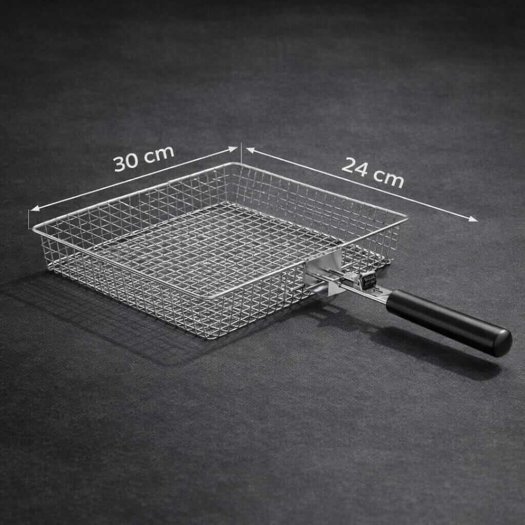 Stainless Steel Grill Basket | Even Heat Distribution