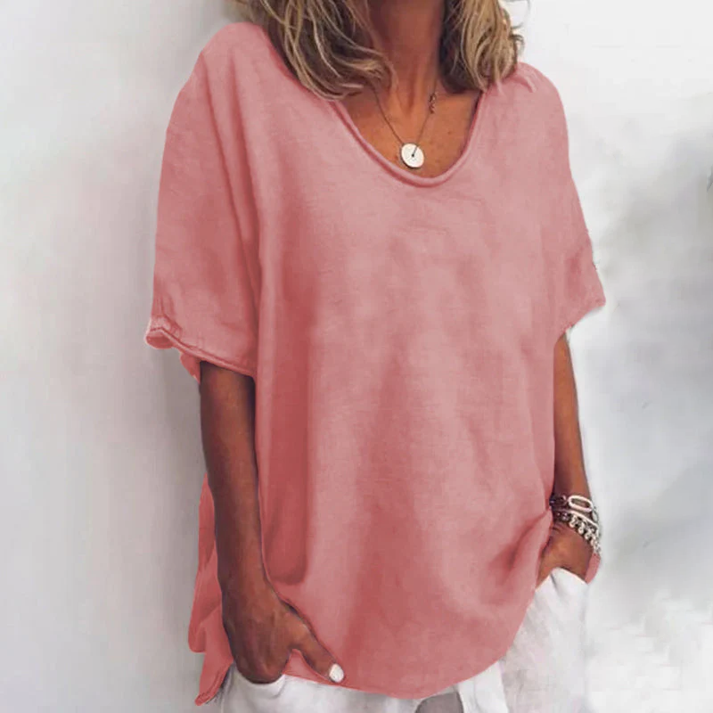 Stylish Loose Blouse with Tummy Coverage
