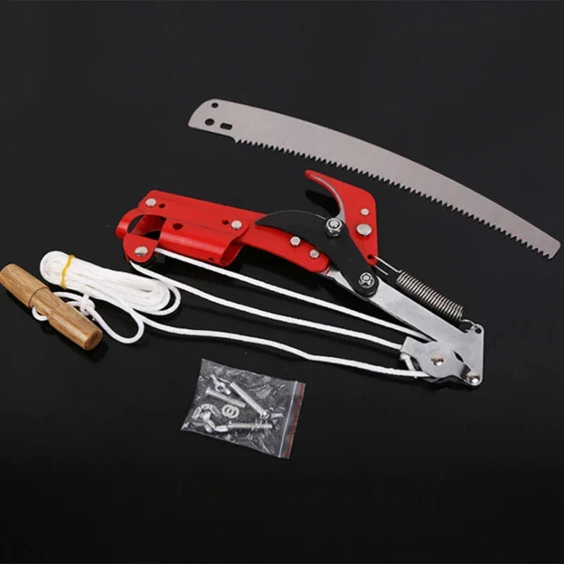 Telescopic Tree Pruner with Cord | SK5 Steel Blade | For Fruit Trees and High Branches