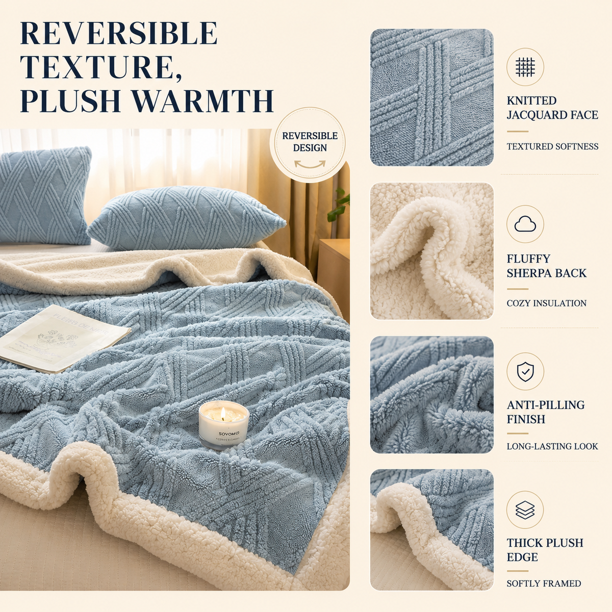 Thickened Winter Throw Blanket