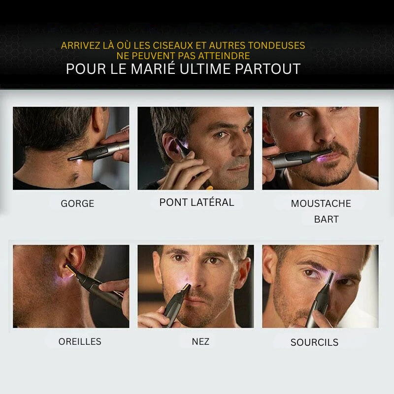 Ultra-Fine Precision Beard, Nose, and Eyebrow Trimmer
