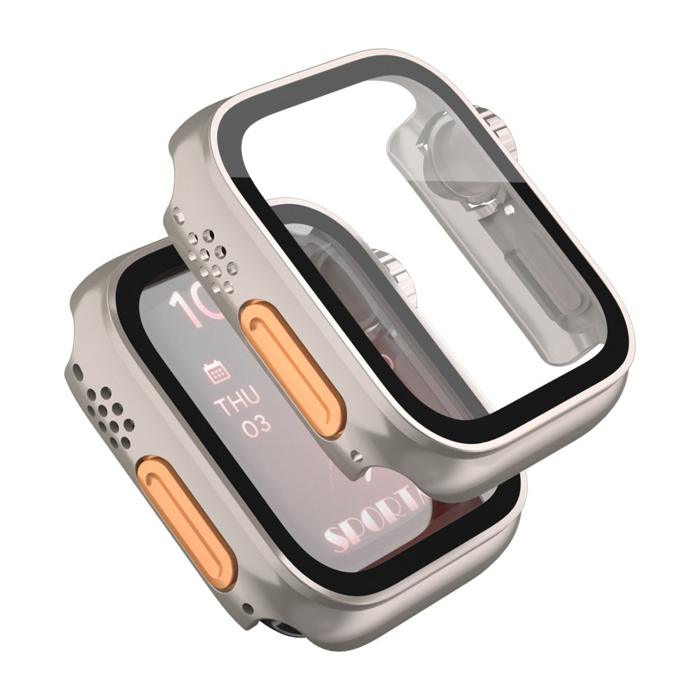 Ultra-Thin & Waterproof Watch Case with Tempered Glass Film