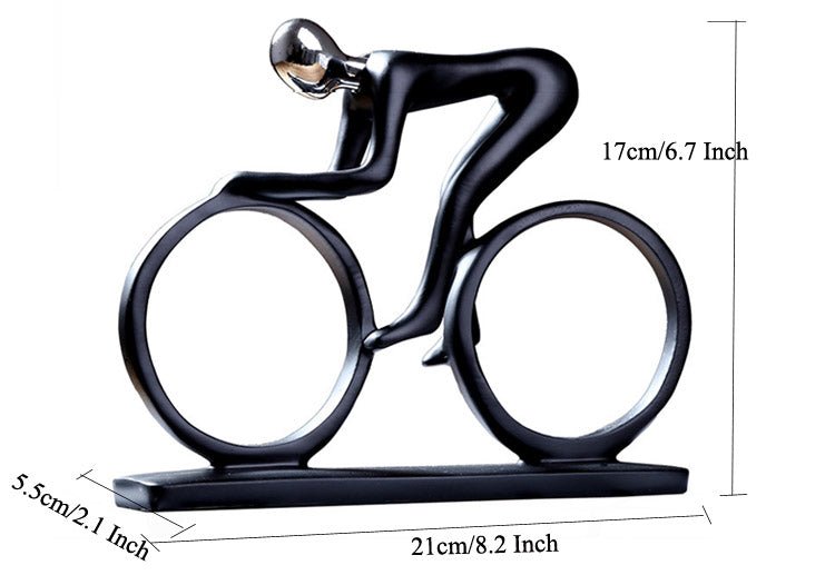 Unique Bicycle Lover Statue for Home and Garden Decor