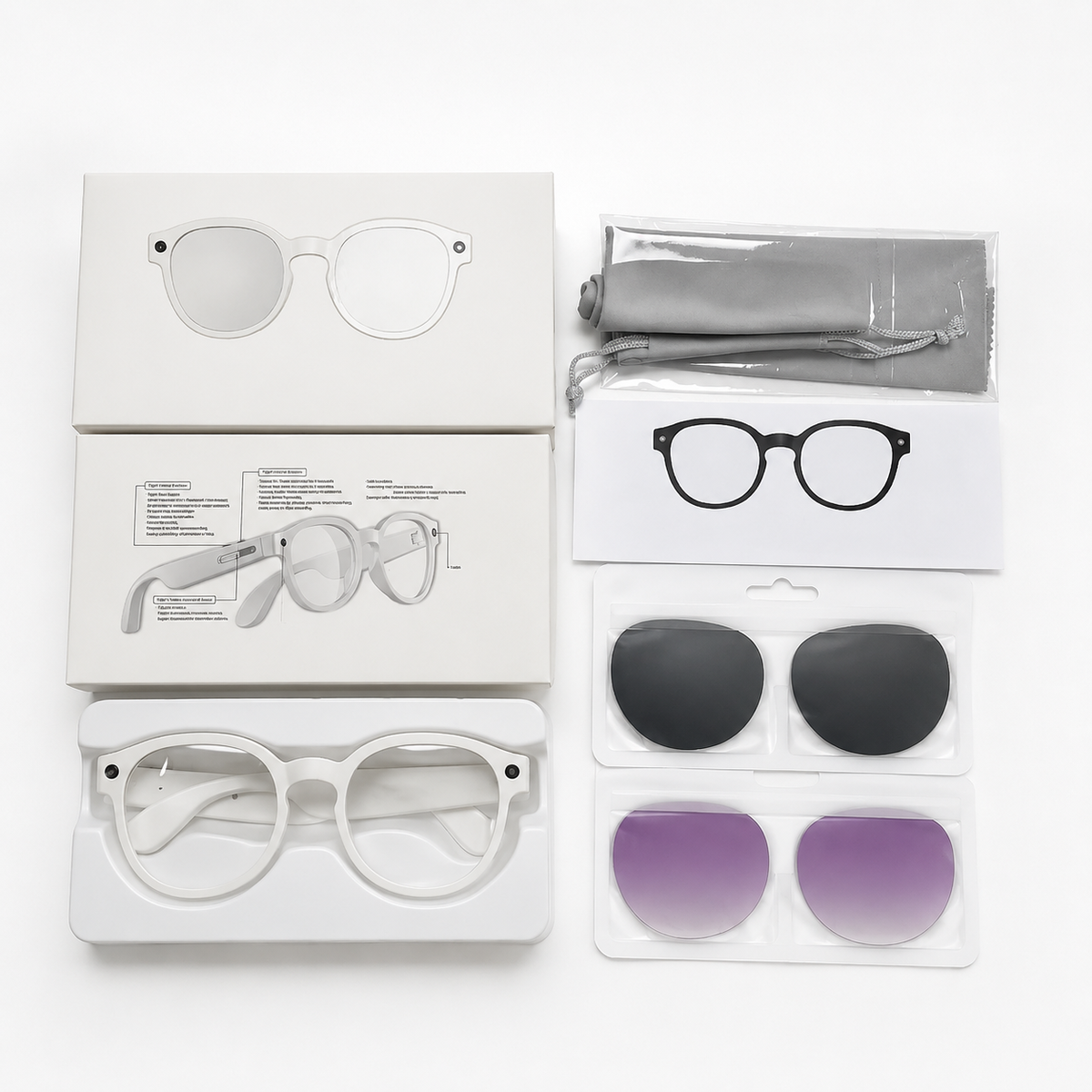 Unisex 4K Video Recording Surveillance Camera Glasses