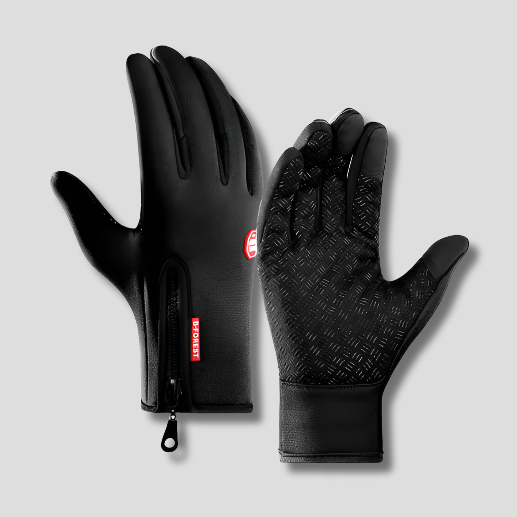 Unisex Heated Cycling and Ski Gloves with Zipper