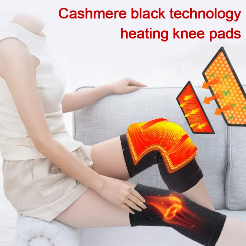 Unisex Thermal Cashmere Knee Warmers for Joint Support
