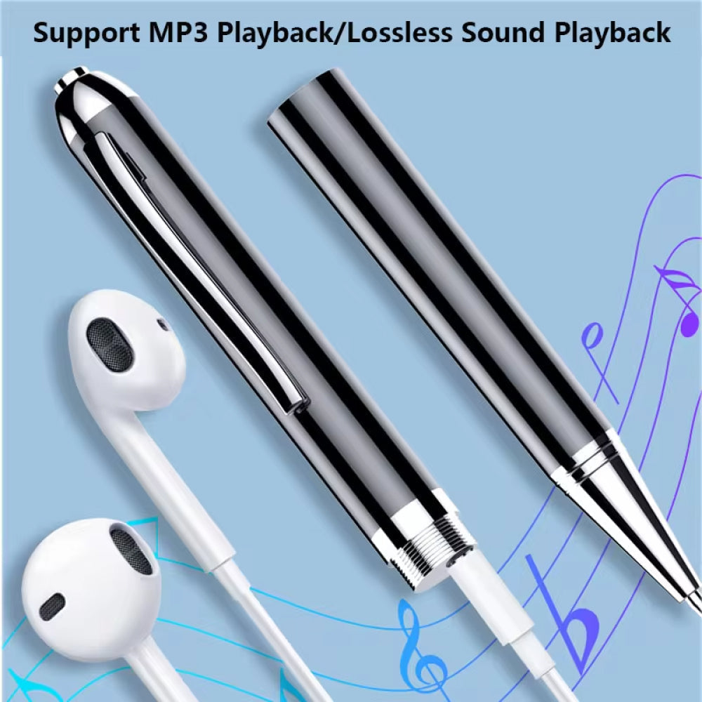 Voice-Activated Recording Pen - Discreet Audio Recorder for Covert Surveillance