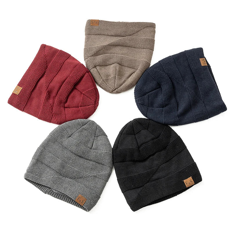Warm Winter Beanie with Fleece Lining