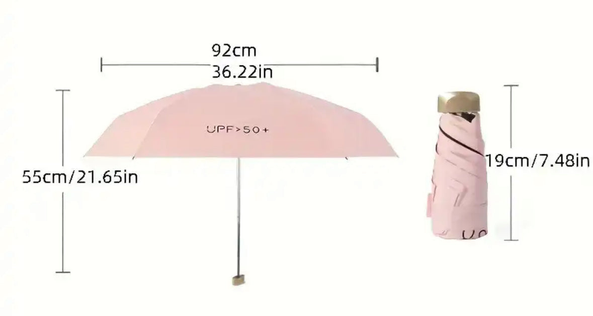 Windproof and UV-Protective Pocket Travel Umbrella
