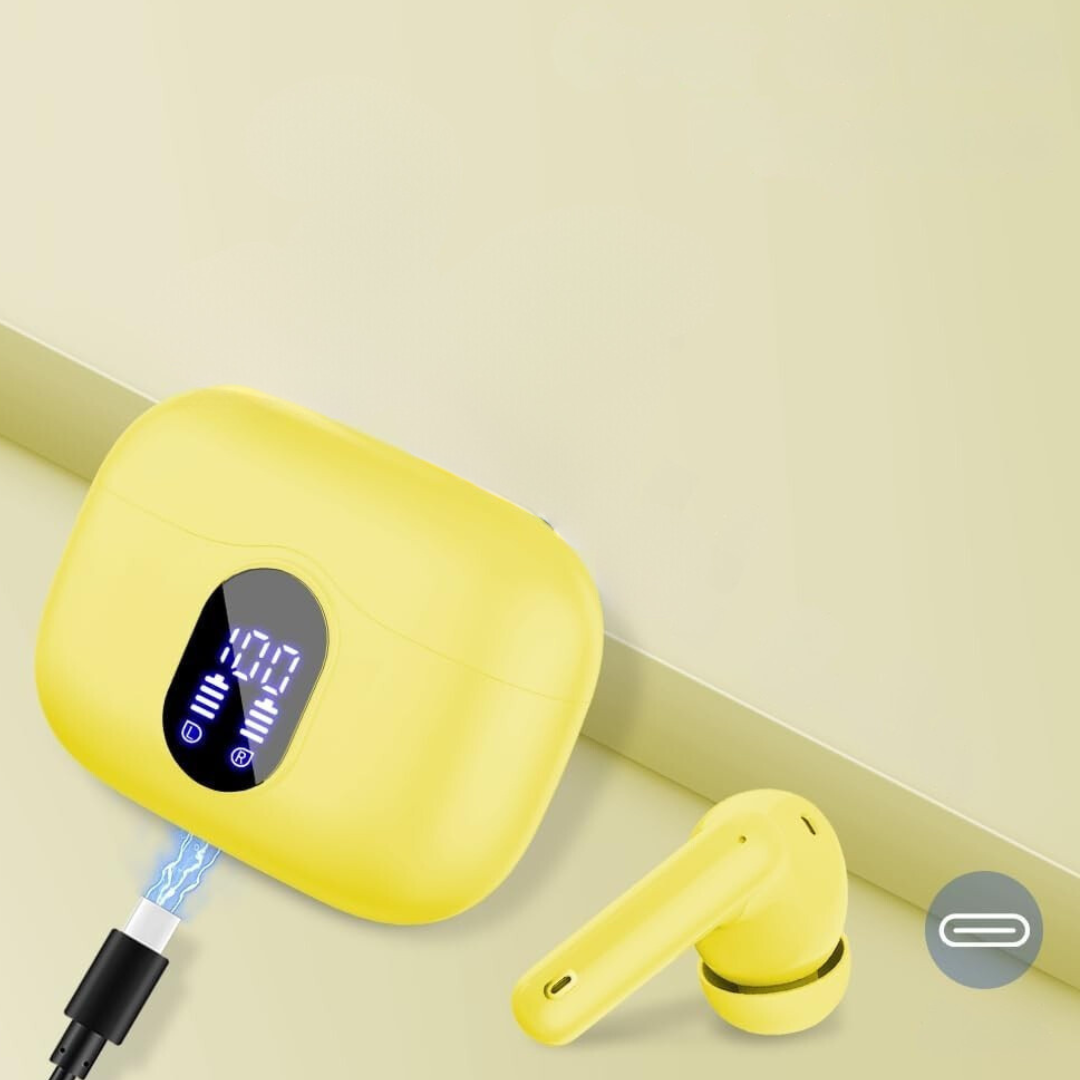 Wireless Bluetooth Headphones with Noise Cancelling Display