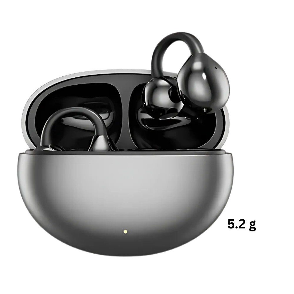 Wireless Clip-On Bluetooth Earbuds - Open-Ear with Clear Sound