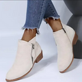 Women's Ankle Boots with Zipper Detail