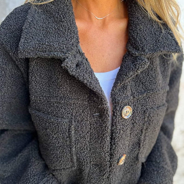 Women's Button-Down Jacket with Collar