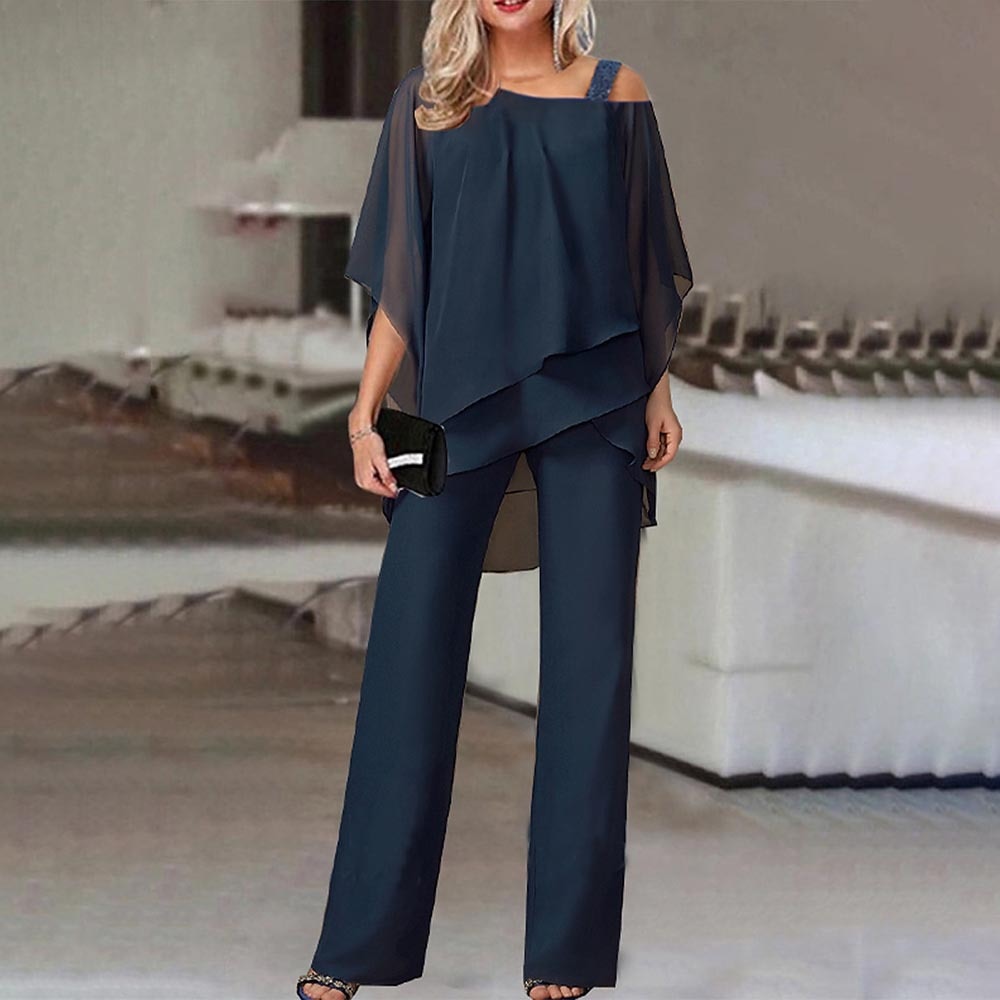 Women's Casual Asymmetrical Two-Piece Set