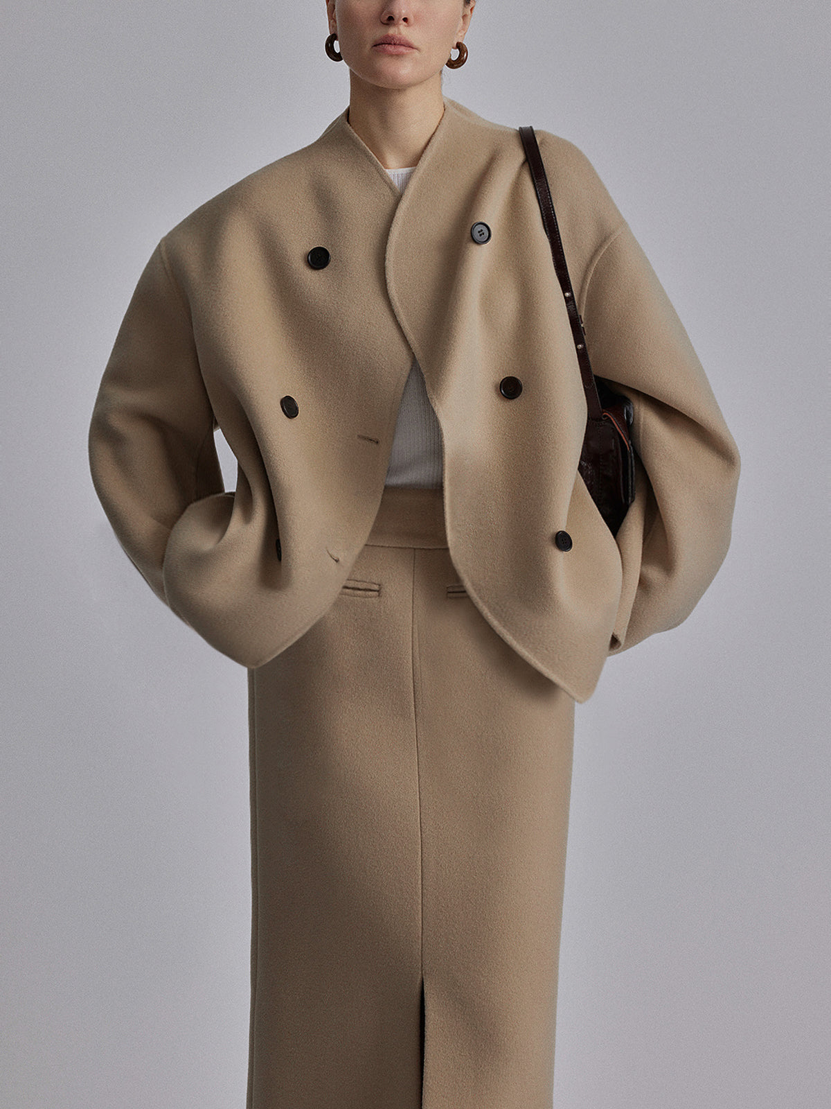 Women's Double-Breasted Short Jacket