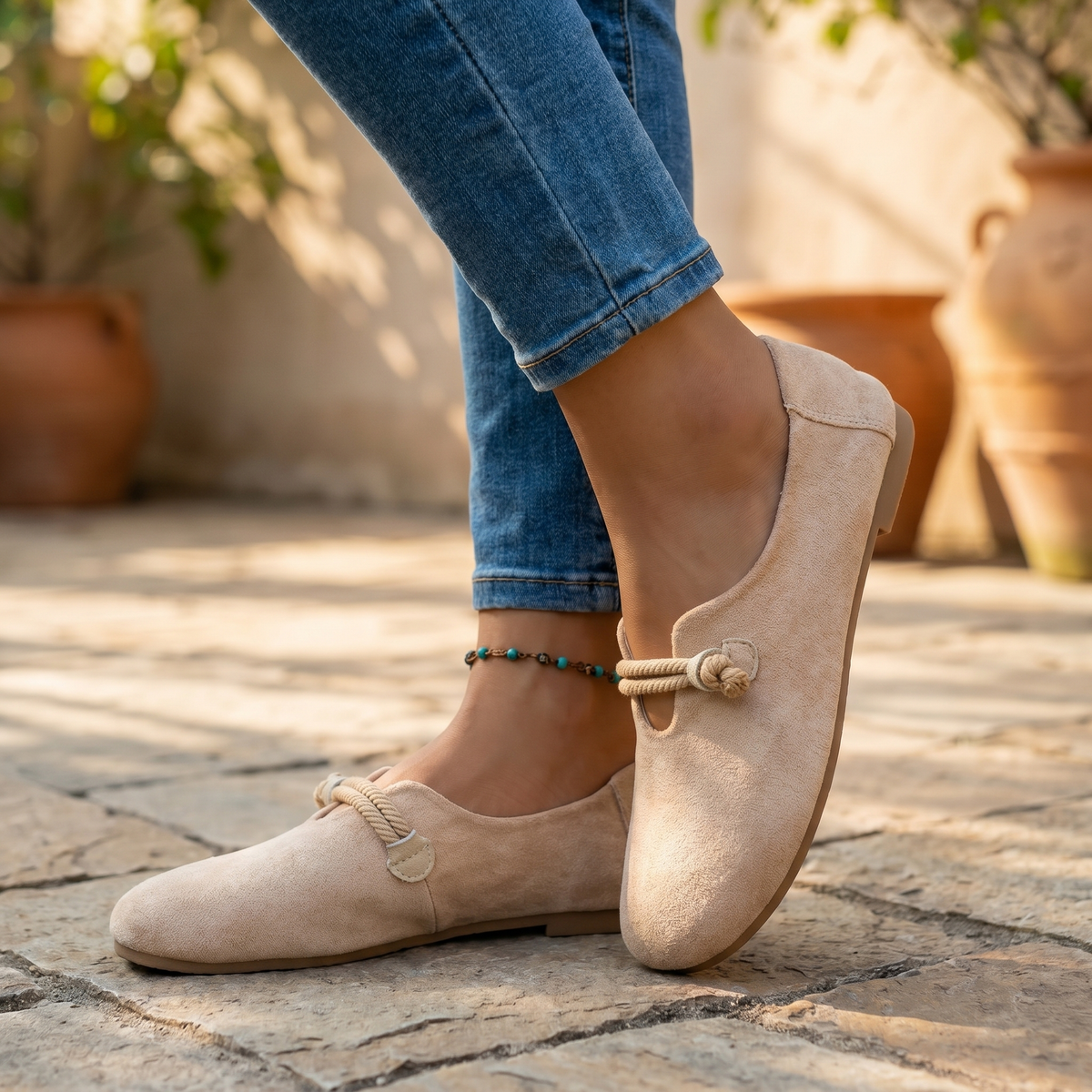 Women's Ergonomic Leather Loafers | Comfortable Slip-On Shoes